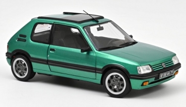 184847 Peugeot 205 GTi Griffe with windowroof 1991 Green 1:18